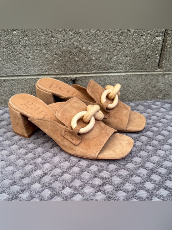 Pedro Garcia Shoes - Pedro Garcia Umita Slide Sandal Beige Suede Women Size 7.5